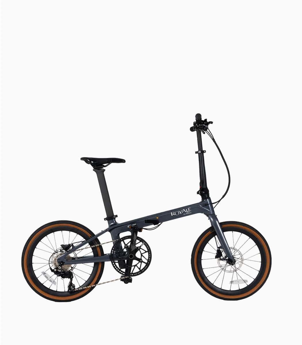 ROYALE CX11 (Grey) Carbon Foldable Bicycle Right