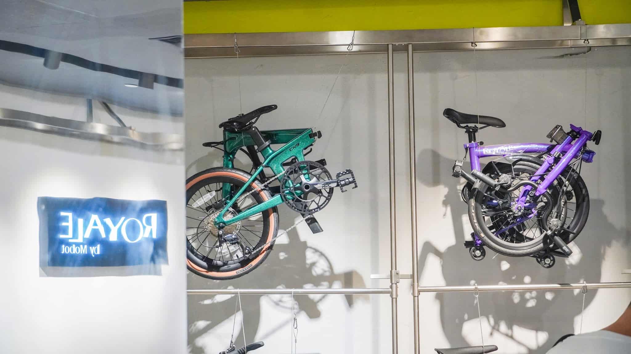 MOBOT Hanging Bi Fold Bicycle - Press release: MOBOT at NEX Serangoon