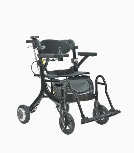 MWheel Rollator motorised electric wheelchair 10AH angled right