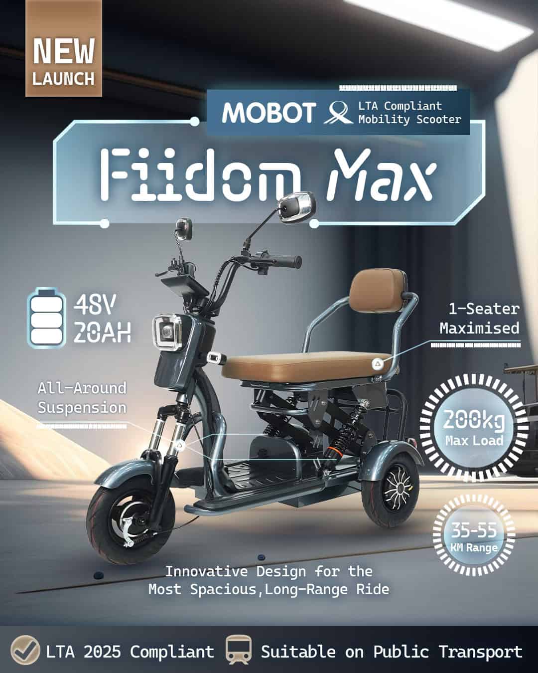 MOBOT Fiidom Max Mobility Scooter Ad Post