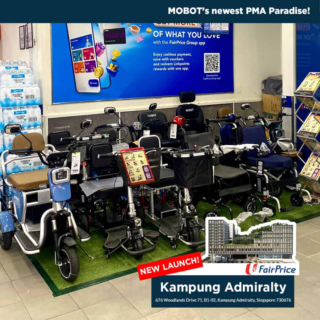 NTUC Kampung Admiralty Launch Post - Press Release: MOBOT PMAs now available in 3 new NTUC FairPrice locations in June 2024!