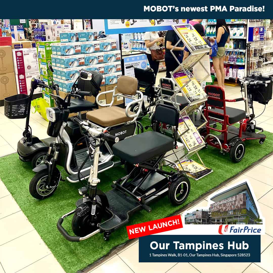 NTUC Our Tampines Hub Launch Post - Press Release: MOBOT PMAs now available in 3 new NTUC FairPrice locations in June 2024!