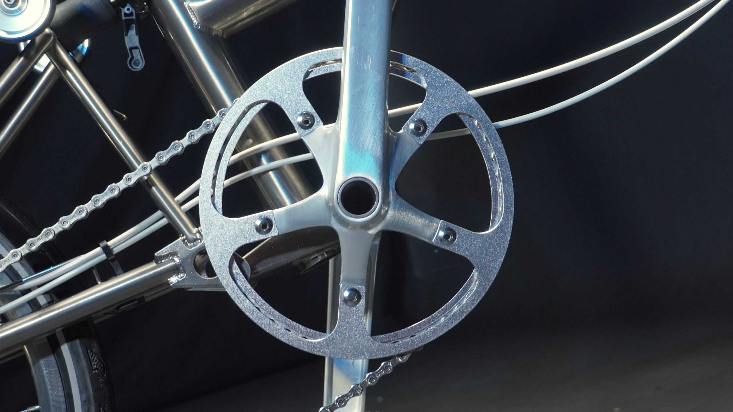 CNC Chainring scaled - Press Release: Announcing the New ROYALE Pro Series by MOBOT - Revolutionising Foldable Bicycles