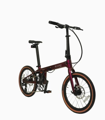 ROYALE CX7 Burgandy carbon foldable bicycle angled right 1 430x491 - The Car Expo 2024